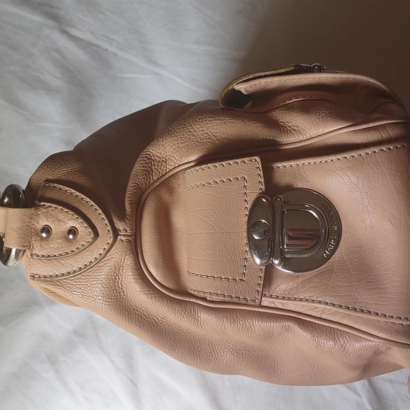 MARC JACOBS Multi-Pocket Peach Color Purse w/ Turquoise Interior - Picture 3 of 11